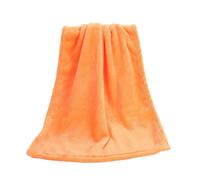 (Orange, 70x100cm) Coral Fleece Blankets Super Soft Shaggy Universal Solid-color Fleece Blankets For Sofa