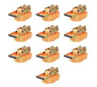 (orange, 8 m x 50 mm/ 10 pcs) vidaXL 10x/4x Ratchet Tie Down Straps 4 Tonnes Tool Blue/Orange Multi Sizes