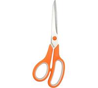 Orange 8" Multifunctional Scissors, Student Scissors, Professional Stainless Steel Comfort Grip, Handmade Projects Suitable for Students, Comfort Right/Left Handed Cutting Tools