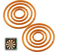 Orange 8-Piece Set，Dart Accessories, 2-Pack Training Rings