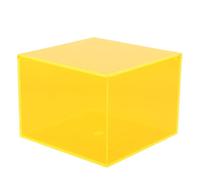 Orange Acrylic Cube Lamp Shade D 0.4 for Desk Lighting | Smooth Finish, Minimalist Nordic Style, Bedside Use, Easy Installation, Easy to Clean