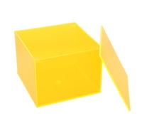 Orange Acrylic Desk Lamp Shade, 0.4 Inch Aperture Cube Cover | Minimalist Nordic Style, Smooth Surface, Bedside Use, Quick Installation and Easy Cleaning