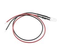 Orange/Amber Flickering Candle Effect 5mm Prewired LED Clear Lens 20cm Cable 12V (Pack of 5)