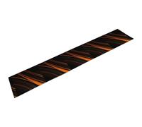 Orange and Black Lines Table Runner Seasonal Linen Table Cloth Modern Elegant Kitchen Dining Table Decoration for Indoor Outdoor Home Party Decor 13.4 X 72.4 Inch