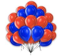 Orange and Blue Balloons 25Pcs 5 Inch Blue and Orange Latex Balloon Garland Arch for Kids Boys Men Space Basketball Game Theme Birthday Graduation Party Decorations