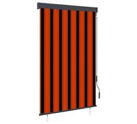 (orange and brown, 120 x 250 cm) vidaXL Outdoor Vertical Roller Blind 60cm Balcony Shade Screen Multi Colours