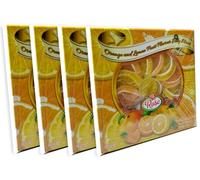 Orange and Lemon Candy Jelly Slices - Vegan - Vegetarian (Pack of 4-360g)