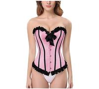 Orange and White Corset Top With Tutu Leather Underbust Corset and Skirt Set for Women