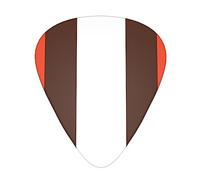 Orange And White Stripe Printed Guitar Picks,12 Pack Personalized Guitar Picks For Bass Acoustic Guitar Electric Guitar Includes 0.46mm/0.71mm/ 0.96mm