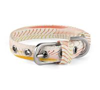 Orange and Yellow Dog Collar Classic Adjustable Pet Collar Soft and Fancy,Dog Collars Easy Clean and Comfortable for Small Medium Dogs Pet Supplies Accessories