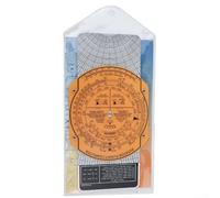 Orange Aviation Flight Computer Slide Rule Plotter for Pilot Training Navigation, Lightweight ABS Plastic E6B Style Vector Calculator for Students & Professionals(CRP-1)