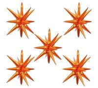 Orange Balloon - 5PCS Orange Star Balloons Foil Starburst Balloons, Halloween Balloon Arch, Star Balloons Foil, Autumn Balloons Orange Party, Water Drop Balloon Proposal Birthday Party Decoration