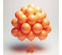Orange Balloons 15 pcs 12 Inch Tangerine Balloons for Orange Theme Birthday Party Wedding Baby Shower Fruit Theme Party Decorations