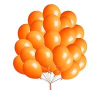 Orange Balloons 5 Inch Kids Party Balloons for Orange Theme Birthday Party Wedding Little Cutie Baby Shower Carnival Events Decorations 50 pcs Balloon Pack