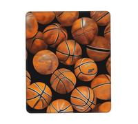 Orange Basketball Mouse Pad, Computer Mouse Pad, Easy Sliding, Durable, Portable, Office and Home, Multiple Sizes