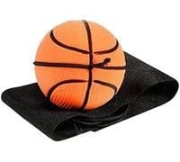 Orange Basketball Wrist Ball Wristband Sports Balls on a String Toy Boys Girls Party Favor Exercise Play , Includes Basketball, Baseball and Football Return Rubber Rebound Ball for (1.9 inches)