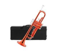 Orange Bb Standard Trumpet with Case, Mouthpiece & Gloves