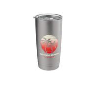 Orange Beach Alabama Sunset Design Stainless Steel Insulated Tumbler