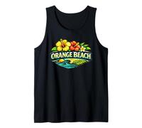 Orange Beach Alabama Tropical Island Beach Design Tank Top