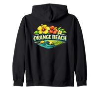 Orange Beach Alabama Tropical Island Beach Design Zip Hoodie