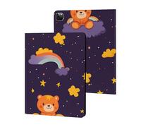 Orange Bear on The Clouds Case Compatible with iPad 10th (10.9in) 9th / 8th / 7th Generation (2021/2020/2019)