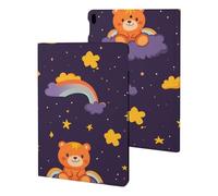 Orange Bear on The Clouds Case Compatible with iPad 10th (10.9in) 9th / 8th / 7th Generation (2021/2020/2019)