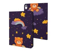 Orange Bear on The Clouds Case Compatible with iPad 10th (10.9in) 9th / 8th / 7th Generation (2021/2020/2019)