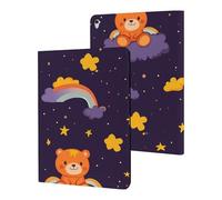 Orange Bear on The Clouds Case Compatible with iPad 10th (10.9in) 9th / 8th / 7th Generation (2021/2020/2019)