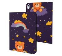 Orange Bear on The Clouds Case Compatible with iPad 10th (10.9in) 9th / 8th / 7th Generation (2021/2020/2019)