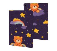Orange Bear on The Clouds Case Compatible with iPad 10th (10.9in) 9th / 8th / 7th Generation (2021/2020/2019)