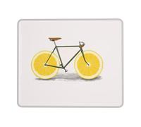 Orange Bicycle Enhanced Control Mouse Pad with Lock Stitch Edge Large Thick Non-Slip Desk Mat for Office Task