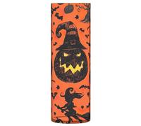 Orange Black Halloween Cute Tall Vase Plastic Cylinder Vases Home Decor Print Room Decor Aesthetic, 11.8" x 3.9"