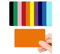 Orange Blank PVC Cards Plastic - Pack of 10 by CKB LTD 760 Micron Standard CR80 ID Credit Card Size 86 x 54mm - Printable Ideal for overprinting in Any Desktop ID Card Printers (Orange Gloss)