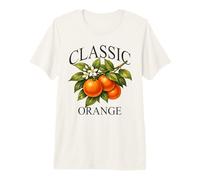 Orange Blossom Fruit Graphic for Women Retro Orange Fruit Premium T-Shirt