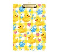 Orange Blush Blue Angular Science Clip Board Acrylic Cute for Student Girls Kids Teacher clipboard Size 9 x 12