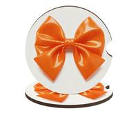 Orange Bow 2 Pack Car Coasters for Cup Holders Wooden Absorbent Car Cup Coasters Non-Scratch Cork Base, Water Resistant Cups Mat for Women & Men (Fits Most Cars, SUVs, Trucks)