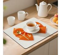 Orange Bow Desk Mat Washable Table Protector Waterproof Table Cover Protector Desk Placemats Heat Resistant Non-Slip Desks Cover for Desktop, Coffee Dining Tables 50x40cm