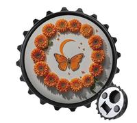 Orange Butterfly Moon Magnetic Bottle Opener, Space Saving Kitchen Tool, Funny Beer Opener & Refrigerator Magnet for Camping, Traveling Camping Black-style