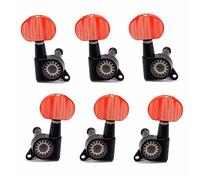 Orange Button Guitar Tuning Pegs Guitar Machine Heads Locked Machine Head Set Guitar Knobs Tuning Keys