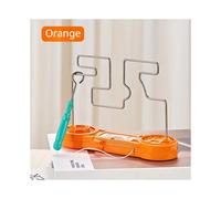 (Orange) Buzz Wire Game Collision Electric Shock Maze Touch Game Toy For Family Party