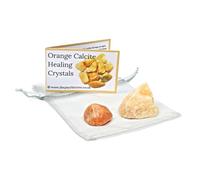 Orange Calcite Rough 'n' Tumble Crystal Pack