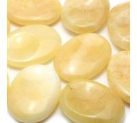 Orange Calcite Thumb Stone ~40mm