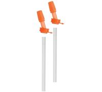 (orange) Camelbak Eddy+ Kids Bottle replacement Bite Valves + 12mm straws - 2 pack