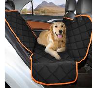(Orange) Car Rear Seat Cover Pet Hammock Dog To Fit Fiat 500 Waterproof Mat