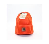 (Orange) Carhartt Hat Beanie Unisex Acrylic Winter Pull On Closure Knit Cap Soft Knit