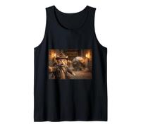 Orange Cat Archeologist Boulder Run Ancient Temple Gift Tee Tank Top