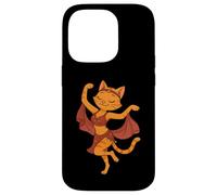 Orange Cat Belly Dancing Dancer Mom Dad Kids Case for iPhone 14 Pro