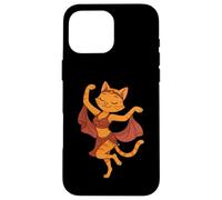 Orange Cat Belly Dancing Dancer Mom Dad Kids Case for iPhone 16 Pro Max