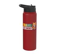 Orange Cat Energy Stainless Steel Insulated Water Bottle