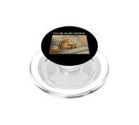 Orange Cat I'll Be In My Office Bookworm Nerd Reader Vintage PopSockets PopGrip for MagSafe